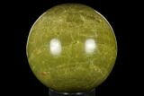 Polished Green Opal Sphere - Madagascar #181824-1